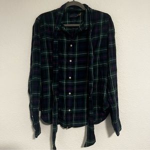 Polo button up with cute tie